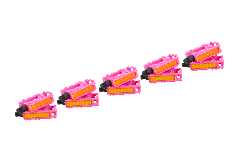 Pedales Para Bicicleta Infantil Con Reflejante R12 Rosa